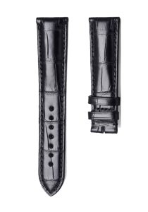 Chopard L.U.C 161888-1003 Alligator Leather Watch Strap Black Front