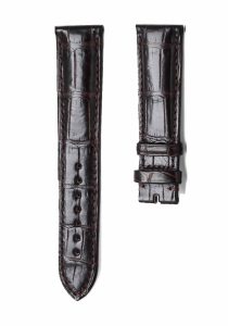Chopard L.U.C 161888-1003 Alligator Leather Watch Strap Dark Brown Front