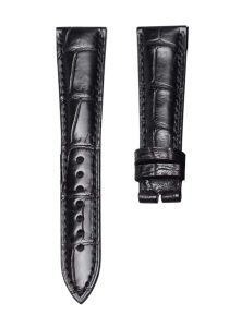 Alligator Leather Watch Strap Black 18*16mm For Franck Muller Double Mystery 5850 SC D