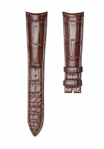 girard-perregaux-1966-49525-49535-alligator-leather-watch-strap-brown-stitched-front