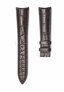 girard-perregaux-1966-49525-49535-alligator-leather-watch-strap-dark-brown-stitched-front