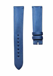Sapphire‑blue silk watch strap for Glashutte Original Lady Serenade 1‑39‑22‑09‑06‑04