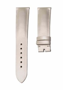 Off‑white vertical‑grain silk watch strap for Glashutte Original Lady Serenade 1‑39‑22‑09‑06‑04