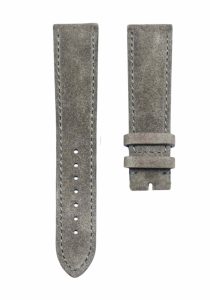 Light green suede leather watch strap for Glashutte Original Senator 1‑39‑59‑01‑02‑04