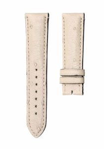 Beige ostrich leather watch strap for Gucci G‑TIMELESS 561376 IAMB0 8757