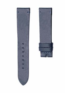 Dark‑blue print flat calf leather watch strap without buckle for Gucci G‑TIMELESS YA1264062A