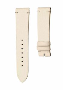 Off‑white print flat calf leather watch strap without buckle for Gucci G‑TIMELESS YA1264062A