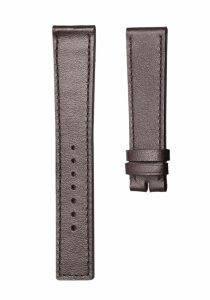 Dark brown flat calf leather square‑tail watch strap without buckle for Gucci G‑TIMELESS YA126319