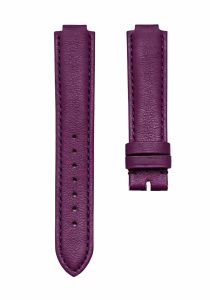 Purple flat calf leather watch strap without buckle for Gucci HORSEBIT YA140507