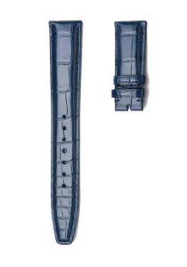 IWC Portofino IW356501 IW371605 Alligator Leather Watch Strap Blue Straight Deployant Buckle Front