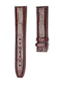 IWC Portofino IW356501 IW371605 Alligator Leather Watch Strap Brown Straight Pin Buckle Front