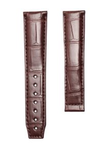 Brown Cane Grain Alligator Watch Strap 105+90 For Maurice Lacroix Masterpiece MP6347