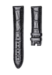 Montblanc Star Legacy U0108736 Alligator Leather Watch Strap Black Front