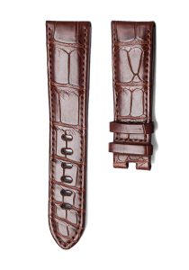 Montblanc TimeWalker 09674 Alligator Leather Watch Strap Brown Front