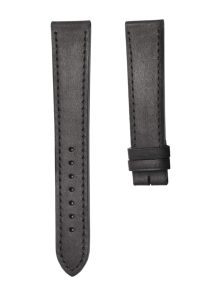 Nomos Tangente 123 Crazyhorse Leather Watch Strap Black Black Stitching Front