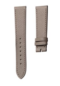 Nomos Tangente 123 Elephant Grain Cowhide Leather Watch Strap Gray Front