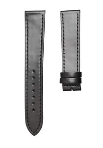 Nomos Tangente 123 Patent Leather Watch Strap Black Matte Front
