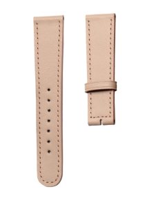 Nomos Tangente 123 Smooth Cowhide Leather Watch Strap Nude Round Tail Front