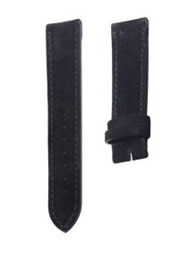 Nomos Tangente 123 Suede Leather Watch Strap Black Front