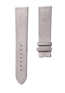 Nomos Tangente 123 Suede Leather Watch Strap Gray Front