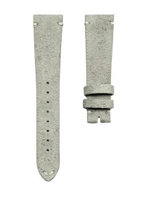Nomos Tangente 123 Suede Leather Watch Strap Sage Grey Front