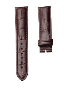 Patek Philippe Alligator Leather Watch Strap Brown No Buckle Front