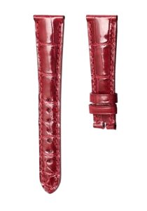 Patek Philippe Complications 4936R-001 Alligator Leather Watch Strap Cane Grain Gloss Red Front