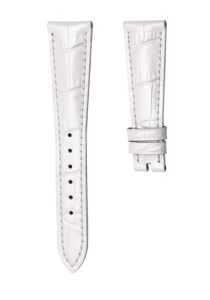 Patek Philippe Complications 4936R-001 Cowhide Leather Watch Strap Cane Grain White Front