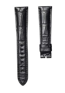 Patek Philippe Complications 5035 Alligator Leather Watch Strap Black Pin Buckle Front