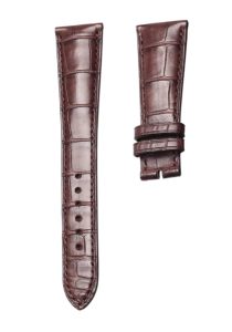 Patek Philippe Complications 5035 Alligator Leather Watch Strap Brown Deployant Buckle Front