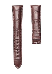 Patek Philippe Complications 5035 Alligator Leather Watch Strap Brown Pin Buckle Front