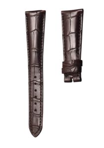 Patek Philippe Complications 5035 Alligator Leather Watch Strap Darkbrown Deployant Buckle Front