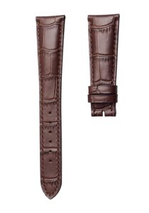 Patek Philippe Complications 5035 Cowhide Leather Watch Strap Cane Grain Brown Front
