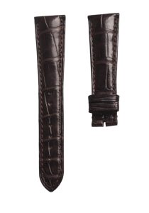 Patek Philippe Complications 5035J Alligator Leather Watch Strap Dark Brown Front