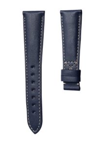 Patek Philippe Complications 5960 Cowhide Leather Watch Strap Smooth Skin Darkblue Front