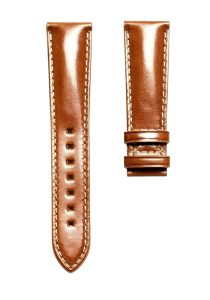 Patek Philippe Complications 5960 Horsebutt Leather Watch Strap Smooth Skin Amber Front