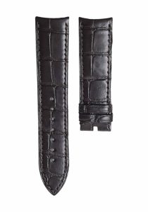 Dark Brown alligator leather watch strap without buckle for Piaget G0A39133