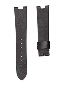 Black Flat Calf Watch Strap With Steel Tip For Piaget Limelight Gala G0A34136