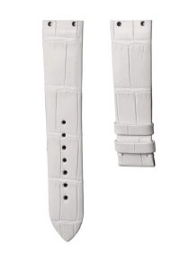 White Cane Grain Alligator Watch Strap For Piaget Limelight Magic Hour G0A32096