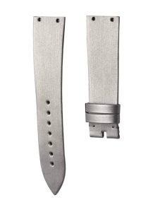 Silver Silk Calf Watch Strap For Piaget Limelight Magic Hour G0A32096