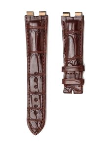 Piaget Polo G0A31159 G0A32040 Alligator Leather Watch Strap Brown Front