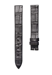 Black Cane Grain Alligator Leather Watch Strap For Piaget Possession G0A35084