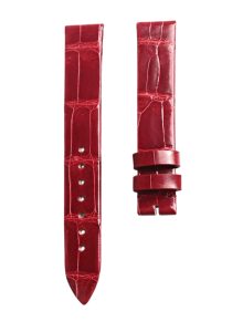 Red Cane Grain Alligator Leather Watch Strap For Piaget Possession G0A35084