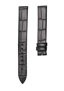 Black Cane Grain Calf Leather Watch Strap For Piaget Possession G0A35084