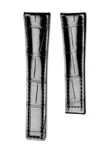 Tag Heuer Carrera WAR5011.FC6291 WAS2140.FC8176 Alligator Leather Watch Strap Black Thickness 3mm Straight End Front