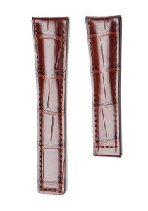 Tag Heuer Carrera WAR5011.FC6291 WAS2140.FC8176 Alligator Leather Watch Strap Brown Thickness 3mm Arc End Front