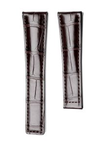 Watch Strap Dark Brown Thickness 3mm Straight End Front