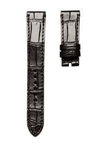 Cane Grain Alligator Leather Watch Strap Dark Brown For Tudor Glamour M56000-0006