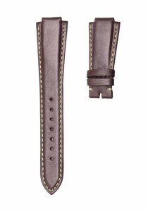 Smooth Calf Leather Watch Strap Brown Yellow Stitch 12mm Without Buckle For Tudor Pelagos 91210N