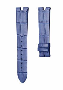 Royal blue cane grain calf leather watch strap for Van Cleef & Arpels Poetic Complications VCARN9VI00